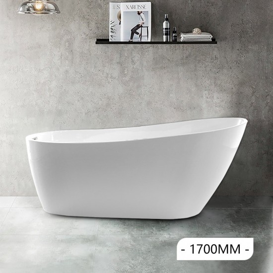 1700x750x700mm Bathtub Freestanding Acrylic Apron White Bath Tub